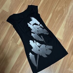 Stylish Black and Silver Women's Top